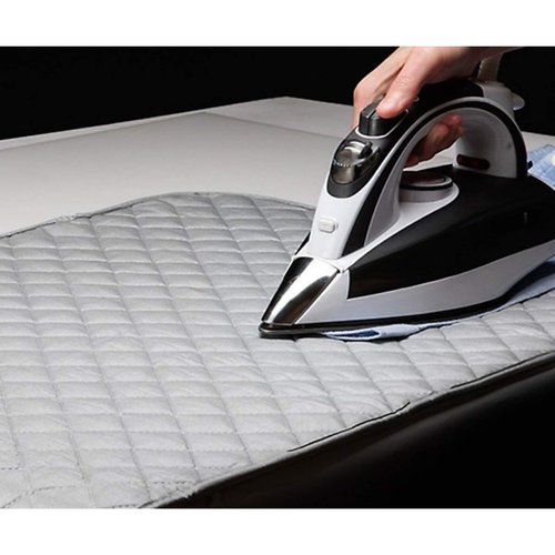 Ironing Blanket, Magnetic Mat Laundry Pad, 33"x 18", Gray, Washer Dryer Heat Resistant Pad, Iron Board Alternative Cover