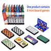 COLORGO 8-in-1 Mini Magnetic Chess Game Set with Portable Folding Magnet Board Pocket Games, Family Trips Camping Activities Party Games for Kids and Adults