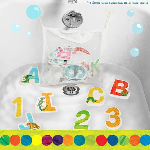 Kids Preferred World of Eric Carle Bath Time 36 Piece Foam Bath Toys Letters and Numbers Set for Toddlers and Mesh Bag Perfect for Water Play Ages 2 Years and Up