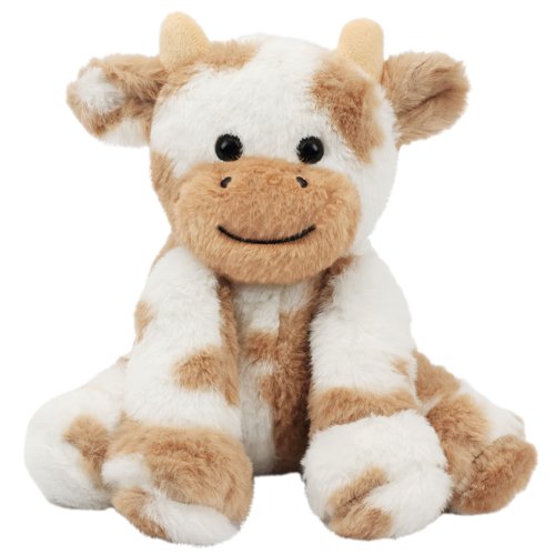 Hopearl Adorable Plush Cow Toy Floppy Dairy Cattle Soft Stuffed Animal Cute Birthday Gifts for Bo...