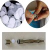 400 Pcs Microdermabrasion Cotton Filters Replacement 10 mm Dia Microdermabrasion Filters Facial Vacuum Filters Accesories Sponge Filter for Comedo Suction Microdermabrasion, White
