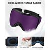 MUSICOZY Sleep Mask, Eye Mask for Sleeping, Breathable Sleeping mask for Men Women, 3D Comfort Contoured for Side Sleepers, Light Blocking Sleeping Mask for Home, Office, Travel, Meditation, Yoga