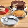 QUICK RELEASE Easy-Out Cake Pan Set of 2, Effortlessly Bake and Serve Perfect Cakes and Pies, 9" Diameter x 1 1/2" H