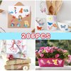 30 Sheets Temporary Tattoos Kit, 286Pcs Fake Cute Tattoo Stickers Waterproof, Birthday Party Favor (Mermaid & Flower Fairy & Butterfly)