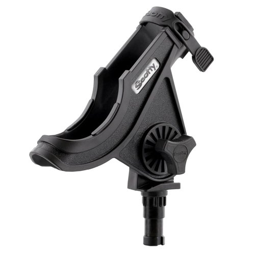 Scotty #279-BK Baitcaster/Spinning Rod Holder without Mount, Black