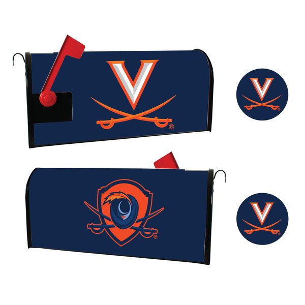 Virginia Cavaliers Magnetic Mailbox Cover & Sticker Set Officially Licensed Collegiate Product