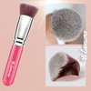 Flat Top Kabuki Foundation Brush - Premium Makeup Face Brush For Liquid, Cream, Powder - Blending, Buffing, Stippling Brush - Pro Quality Synthetic Dense Bristles