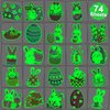 CHARLENT Glow in The Dark Easter Temporary Tattoos for Kids Party Supplies - 74 Individually Sheets Luminous Easter Egg Bunny Tattoos for Boys Girls Party Favors Goodie Bag Fillers