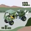 Military Truck STEM Building Toy Set for Boys Age 8-12 - Metal Army Toys Model Car Kits Set - Engineering STEM Kits or Kids 6-8, 8-10 Stem Projects Vehicles 133pcs