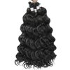 7 Packs Ocean Wave Crochet Hair Pre Looped 14 Inch Shoulder Length Braiding Hair Deep Wave Wavy Ocean Wave Crochet Braids Synthetic Hair Extensions for Women (14Inch, 1B)