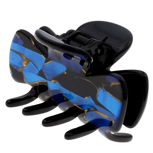 Camila Paris CP2440 French Hair Clip for Women, Small Handmade, Blue, Girls Hair Claw Clips Jaw Fashion Durable Styling Hair Accessories for Women, Strong Hold No Slip Grip, Made in France