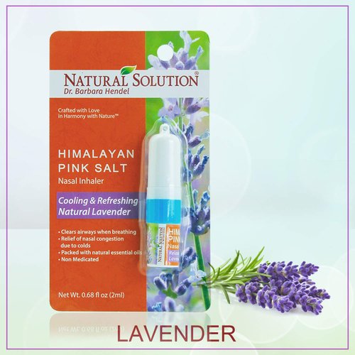 LAVENDER NETI INHALER Sinus & Lung Relief. HIMALAYAN SALT AIR! Respiratory Wellness. Clearing, Healing Ions Aromatherapy. Handy Portable