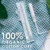 L. Organic Cotton Tampons Multipack - Regular + Super 42 Count x 2 Packs (84 Count Total) (Packaging May Vary)