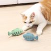 EFYUE Cat Toys for Indoor Cats Interactive Cat Toy Food Dispenser Feeder Treat Dispensing Can be Stuffed with Cat Treats, Catnip (green)