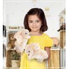DolliBu Rabbit Plush Hand Puppet For Kids - Soft Plush Stuffed Animal Hand Puppet Toy for Puppet Show Games & Puppet Theaters for Kids Adult's Cute Puppets Educational Toy to Teach Children & Toddlers