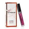 nutraCOSMETIC Nutrakiss Lip Plumper - Plum I Natural Plumping Lip Gloss with Niacin (Vitamin B3) I Clear Lip Plumper for Fuller Lips I Made in Germany I 5ml