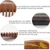Sitronugras Wooden Comb,Handmade Comb, Fine Teeth Sandalwood Comb for Wavy,Straight hair, No Static Reduce Tangle Combs for Men Women,Wooden Hair Comb with Handle with free storage pouch