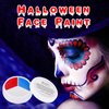 MEICOLY Red White Blue Face Paint Palette for Halloween Devil SFX Cosplay Makeup,4th of July Patriotic Face Body Paint,Independence Day USA Flag Face Painting for Kids and Adults