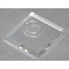 Eyelash Extensions Crystal Glass Adhesive Glue Pallet Stand with Glue Well