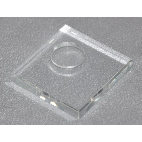 Eyelash Extensions Crystal Glass Adhesive Glue Pallet Stand with Glue Well