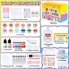 JCOOS Lip Gloss Making Kit, 73PCS Diy Lip Gloss Kit Fun Kids Lip Gloss Make Your Own Lip Gloss Kit Beginner Lip Gloss Set for Teens Gifts for Girls Lipgloss Sets for Girls Women Moisturizing Lip Gloss