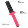 Valentine's Day Carnival Portable Hair 17 Comb Teeth Professional Hair Curling Roll Comb 2pcs Round Hair Brush Hairstyling Tools for Home Hair Salon