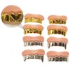 ABOOFAN 8pcs Halloween Fake Teeth Vampire Teeth Funny False Teeth Halloween Costume Party Favors Photos Props