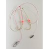 Tackle Crafters Pompano Rigs for Surf Fishing, Whiting Rigs - Pack of 12 Pompano Bait, Surf Fishing Rigs - Double Hooks Pompano Rig for Saltwater