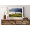Storm Photography Print (Not Framed) Picture of Tornado Passing Behind Farmhouse and Wheat Field in Kansas Thunderstorm Wall Art Nature Decor (4" x 6")