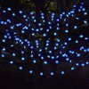 Abkshine Solar Powered Blue Star String Lights, 55ft Total Length, 4.9 Inch Distance Between LED Bulbs, Waterproof, Auto On/Off