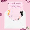 Desert Cactus Cat Kitten Kitty Happy Birthday Invitations Invite Cards (25 Count) With Envelopes Boys Girls Kids Party (25ct)