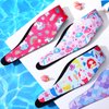Zhanmai 4 Pieces Kids Swimming Headband Adjustable Swimmer's Headband Waterproof Water Headband Ears Band Kids Swimming Ear Covers for Ear Protection (Unicorn Style,22 Inch)