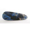 Generic 2 1/2 inch abalone shell effect blue multi-color marbled alligator hair clip
