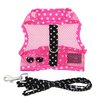 Doggie Design Cool Mesh Dog Harness Under the Sea Collection - Sunglasses Pink and Black (S)
