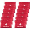 AOUTACC 12 Pack Mini First Aid Kit Empty Bag, Travel Empty First Aid Kit Pouch Bag for Emergency at Home, Office, Car, Outdoors, Boat, Camping, Hiking(Bag Only)