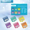 Clipper Guards Set Fits for Most Wahl Clippers and Babyliss FX870, Color Coded Clipper Guides Replacement - 1/16" to 5/16", 6 Piece Set