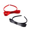 Spenlly 2Pcs Bow Headbands for Women Girls, Cute Hair Bow Hairband Headwear Cosplay Halloween Party Hair Accessories (A-Black Red, One Size)