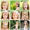 HOWAF 10 Sheets Kids Animal Face Tattoo for Birthday Party Favors, Water Transfer Butterfly Deer Bunny Leopard Squirrel Face Painting Temporary Tattoos for Boys Girls Festive Makeup Halloween Party