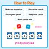 Aizweb Math Games for Kids,Addition, Subtraction, Multiplication, Division Flash Card Educational Learning Games Counting Homeschool Classroom Travel Indoor Outdoor Dice Family Games
