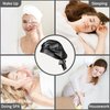 OLESILK Silk Bonnet Silk Hair Wrap for Sleeping Bonnet for Women, Double Layer Reversible Adjustable Hair Wrap for Curly Frizzy Hair, Black