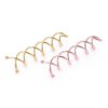 10Pcs Round Tips Spiral Bobby Hair Pins Spin Pin Hair Clip Twist Screw Hair Pins Bun Stick for DIY Hair Style Tool (Rose Gold)