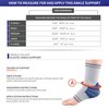 Champion Elastic Ankle Support Compression Sleeve, Gray, X-Small