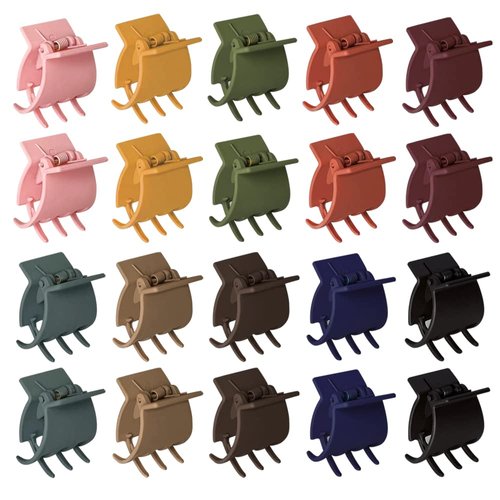 Hair Clips for Women and Girls, 1.3 Inch Claw Matte Finish Non-slip Hair Jaw Clips for Styling Thin & Thick Hair (20 PCS)