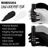 BOBISUKA Black & White Face Body Paint Stick Eye Black Sticks for Football Sports Water Based Face Painting Kit Quick Drying Foundation Makeup for Halloween Clown Skeleton Vampire Cosplay SFX Costume
