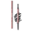 Retractable Eyebrow Pencil Black with Brush, Dual-ended Microfilling Eyebrow Liner for Natural-looking Results, Ultra Precise 2mm Micro Triangular Tip for Filling in Sparse Brows, Sweatproof Smudgeproof No-caking, Black, YES.EYE DO