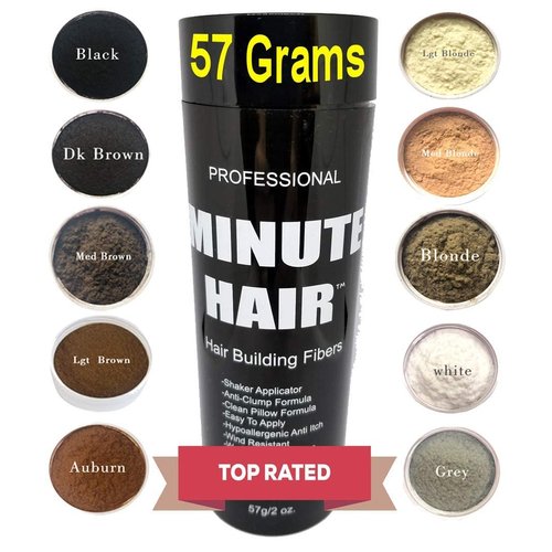 Biggie Sized 57 Gram Bottle Full Of Minute Hair Fibers. HI Grade Hair Building Fibers. Gargantuan Amount of DARK BROWN Fibers Inside A Compact Size Refillable Bottle. Choose Your Color.