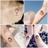 Custom The Groom Face Heart Temporary Tattoos Adult, Personalized Fake Tattoos for Funny Bachelorette Party, Temporary Tattoos for Women,15 tattoos in One Paper