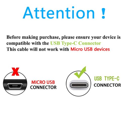 Akingdleo USB-C Power Cable Cord Compatible for Lepow USB C Portable Monitor Z1/ Z1 Pro/ Z1 Gamut/Lite H1 USB Type-C Cable