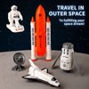 Wbzle Space Exploration Shuttle Toys, Space Explorer Toy Kit, Include Signal Receivers, Satellites, Astronaut, Space Scooter, Space Toys Gift for Exploring Boys and Girls