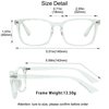 YEIN Bifocal Reading Glasses with Blue Light Blocking Lenses, Bifocal Reader for Women and Men, Vintage Square frame with Spring Hinge (+0.50/+2.50 magnification)